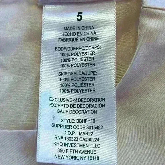 Blueberi Boulevard Girl’s Dress Sz 5 Cream with Gold Accents Christmas Wedding - Picture 5 of 7